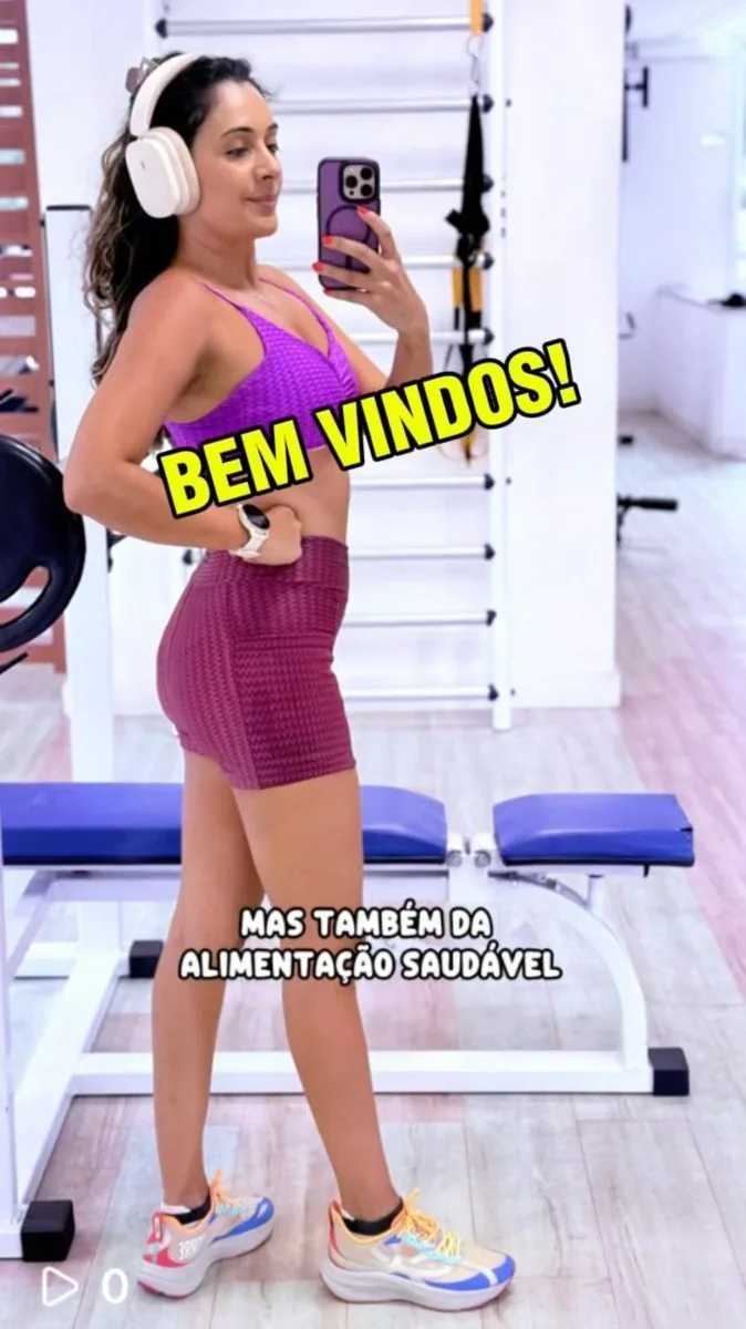 Mirelle apresentando sua vertical de conteúdo sobre Nutrição