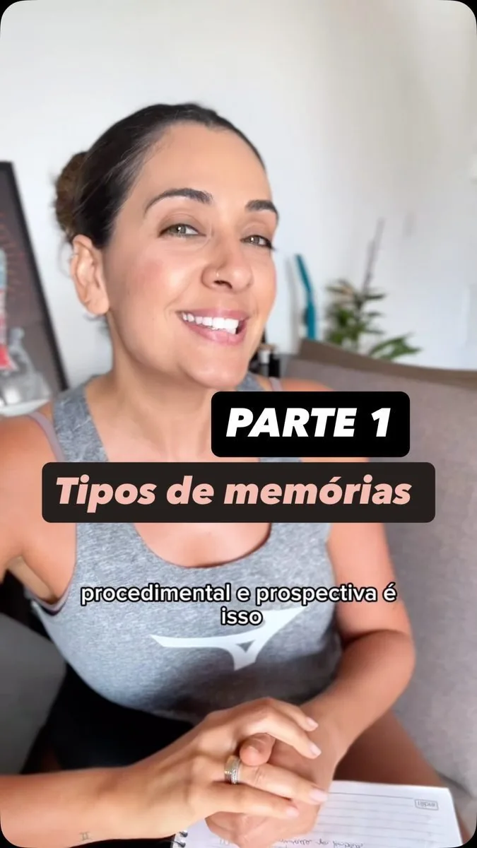 Mirelle em conteúdo educativo sobre memória